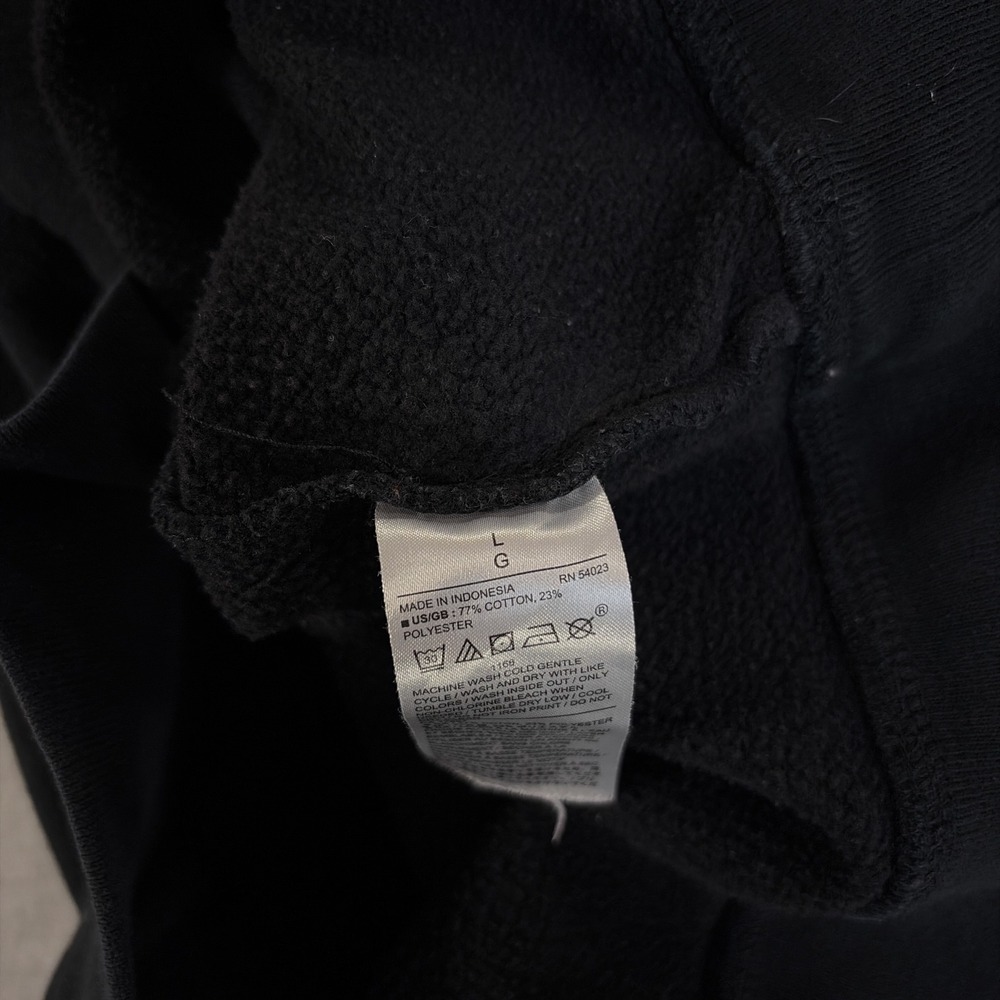Banana Republic Hoodie Mens L Black Elephant Graphic Fleece Pullover - Picture 8 of 8